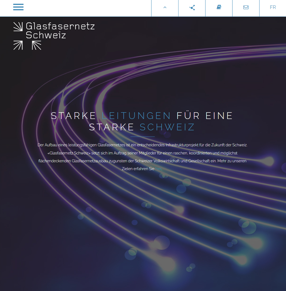Glasfasernetz Schweiz Screenshot