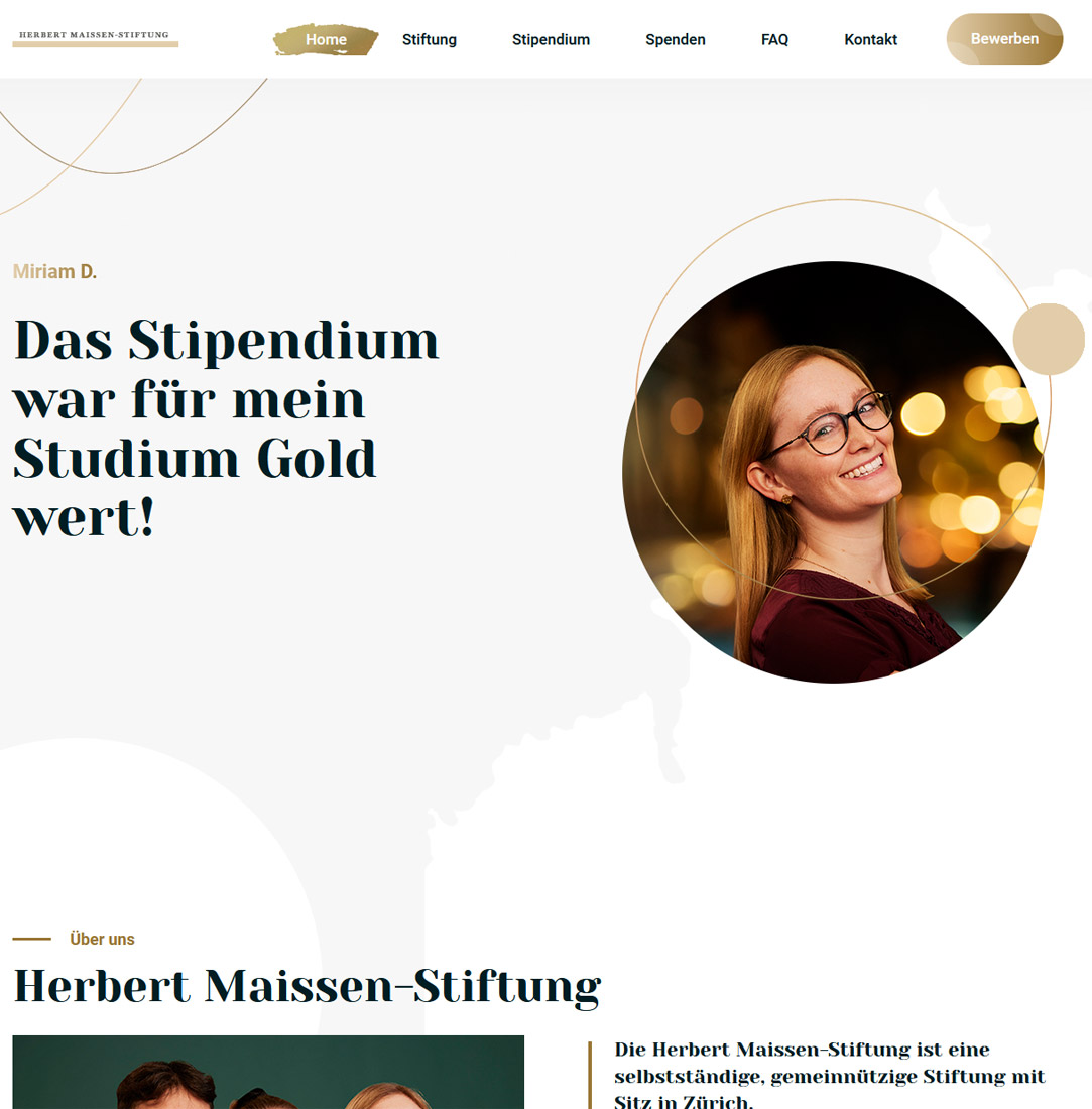 Herbert Maissen-Stiftung Screenshot