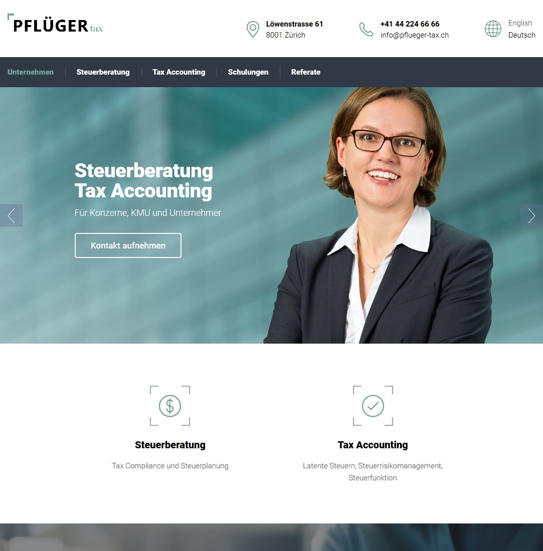Pflüger Tax Screenshot