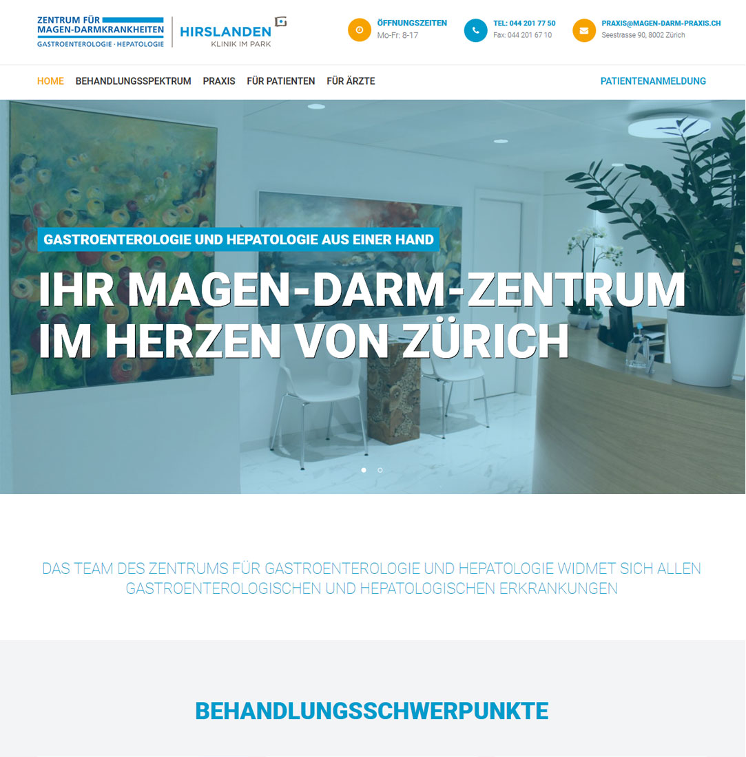 Praxis für Magen-Darm-Krankheiten Screenshot