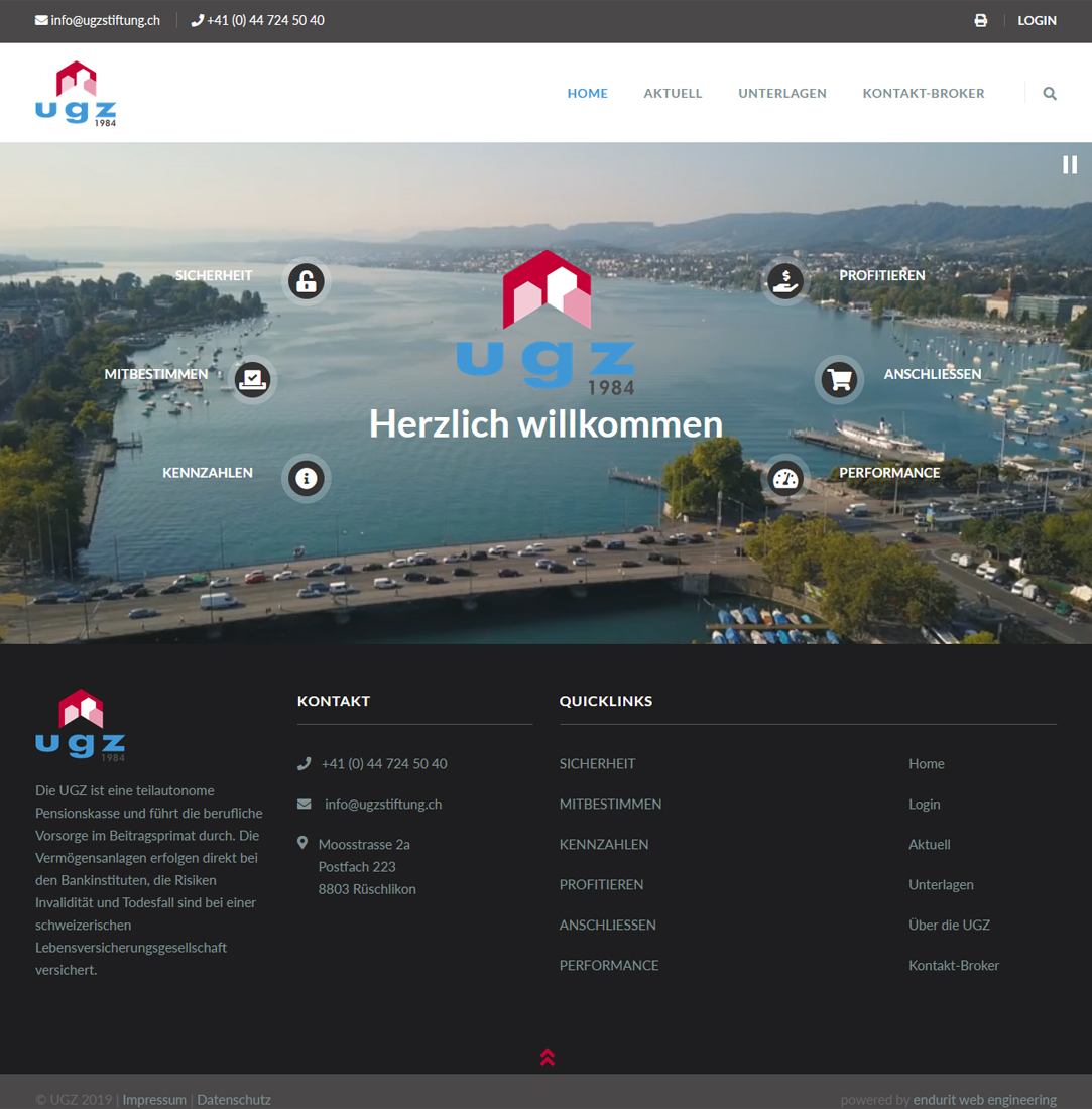UGZ Stiftung Screenshot