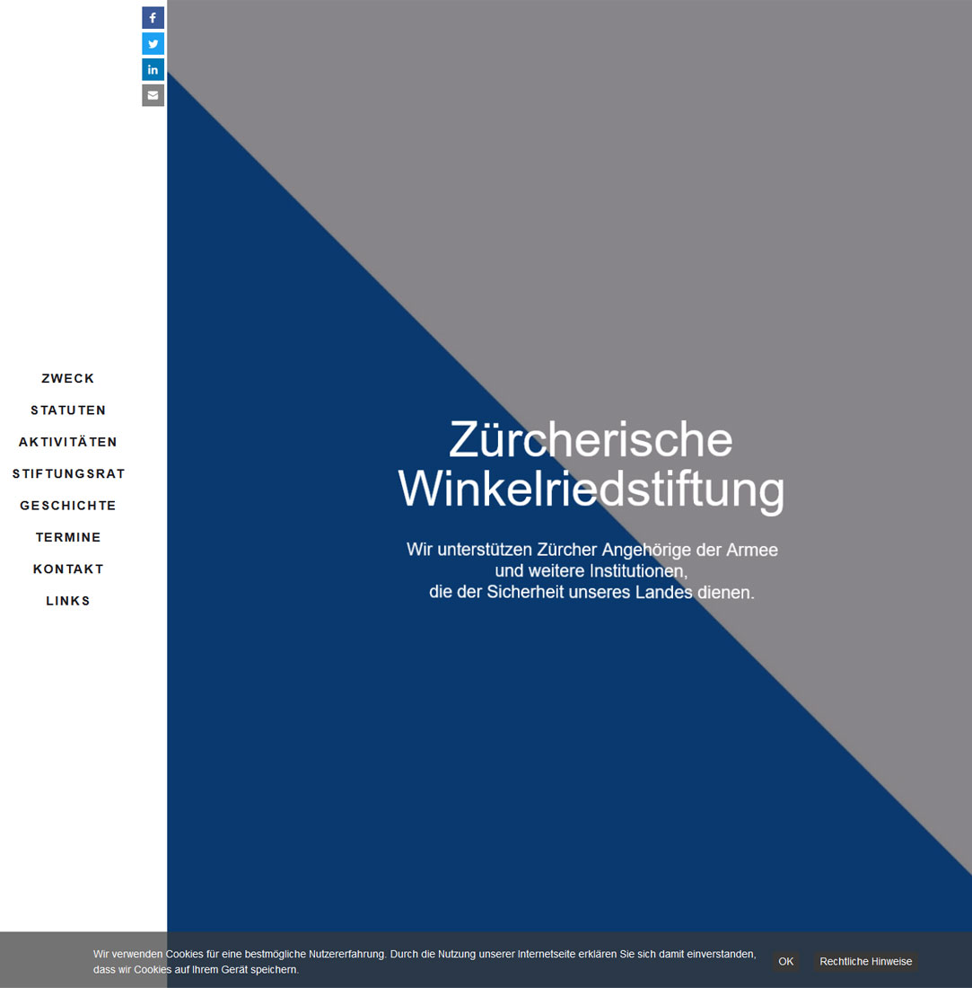 Zürcherische Winkelriedstiftung Screenshot